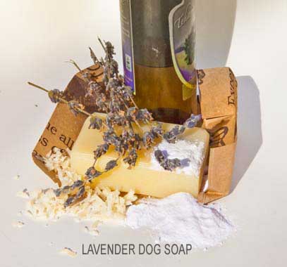 Lavender Dog Soap ingredients of Dee Stuff, Shasta Lake (near Redding) CA