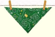 Neckerchief for dogs made by Dee Stuff, Pet Supply, Redding, California