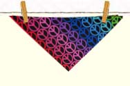 Neckerchief for dogs made by Dee Stuff, Pet Supply, Redding, California